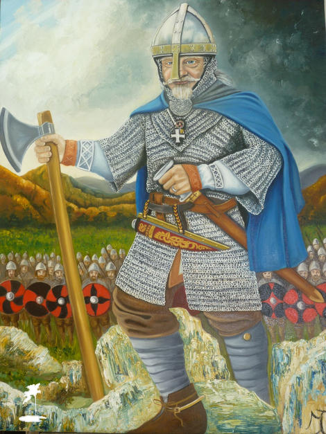 Alan Hay - Portrait of Alan in Battle Re-enactment - as Oswald the Devout by Marilyn Comparetto Alan Hay - Portrait of Alan in Battle Re-enactment - as Oswald the Devout by Marilyn Comparetto
