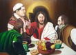 Supper after Carivaggio by Marilyn Comparetto