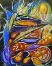 Break out - Mixism (mixed media collection) - Marilyn Comparetto For sale: original painting, mixed media on canvas, framed 