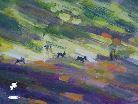 Deer in Autumn Orange