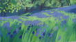 Four and the Dog on a Bluebell Walk
