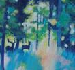 Sunlit Deer in a Forest Glade.