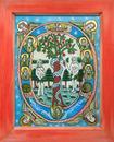 Adam and Eve in blue