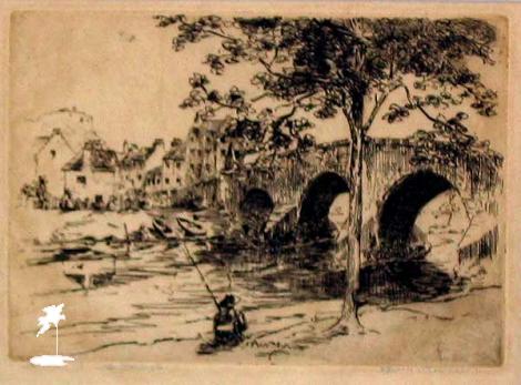 Ralph Clarkson (Engraver) Sterling Old Bridge Ralph Clarkson (Engraver) Sterling Old Bridge