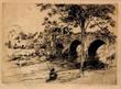 Ralph Clarkson (Engraver) Sterling Old Bridge